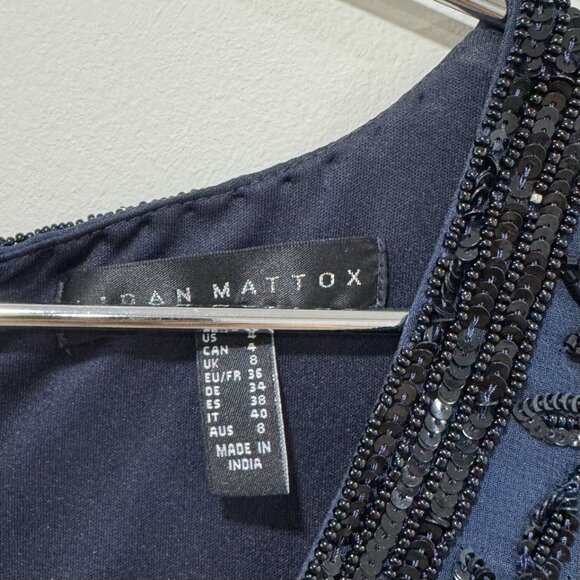 AIDAN MATTOX - EMBROIDERED NIGHT GOWN - SIZE 4 - Picture 3 of 6